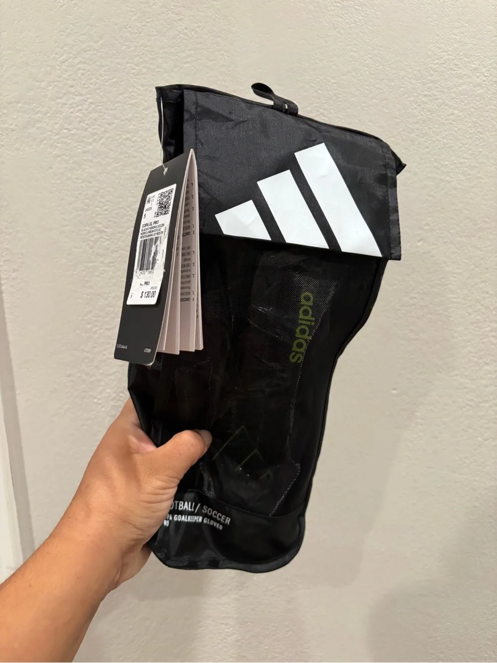 Adidas Copa Pro Goalkeeper Gloves Men’s Size 5 JN5335 NWT Black/Green $130